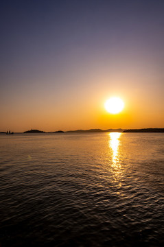 江蘇無錫太湖黿頭渚風景區(qū)黃昏