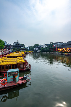 南京夫子廟秦淮河風(fēng)光帶景觀