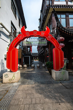 江蘇南京夫子廟秦淮河景區(qū)景觀