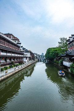 江蘇南京夫子廟秦淮河景區(qū)景觀