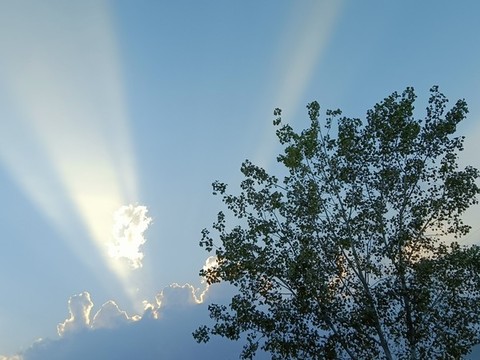 藍天白云素材