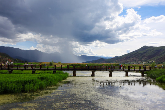 涼山風光一鹽源瀘沽湖走婚橋