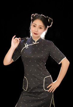 東方古典旗袍美女