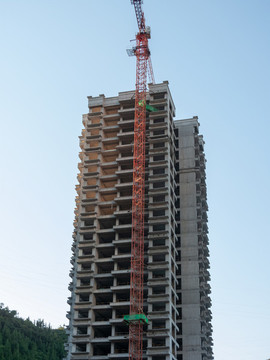 未完工的高層建筑