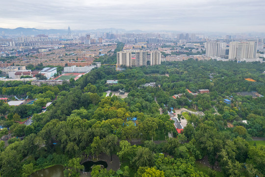 航拍濟(jì)南小清河