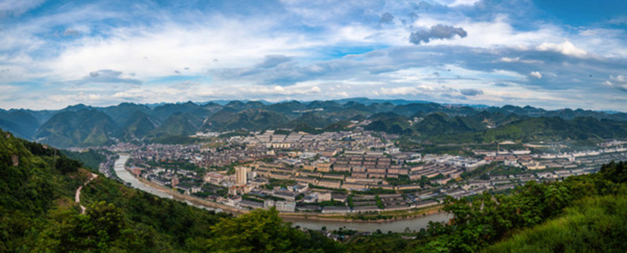 茅臺鎮(zhèn)全景圖