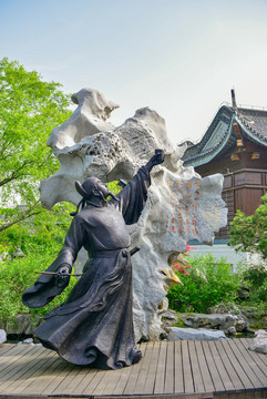 李白雕塑