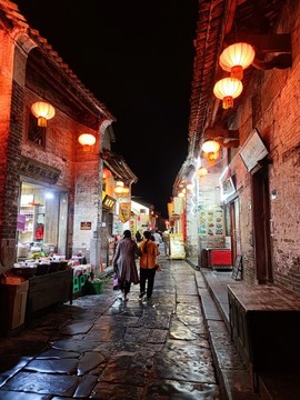 黃姚古鎮(zhèn)夜景