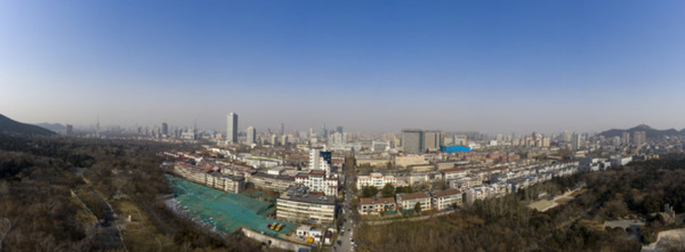 寬幅濟(jì)南千佛山東路全景