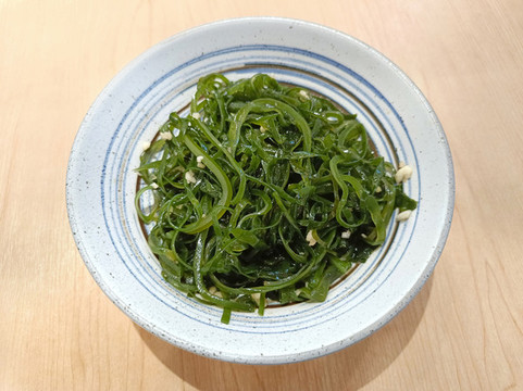 拍攝一碟海帶絲
