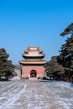 遼寧沈陽清昭陵的神功圣德碑亭