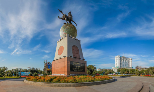 石河子市中國優(yōu)秀旅游城市標志