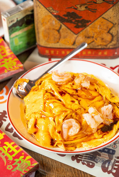 蝦仁滑蛋飯