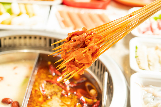 嫩牛肉串串