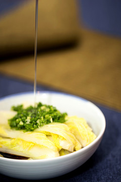 蔥油白菜心
