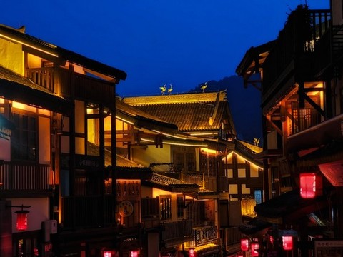 重慶黃角埡老街夜景