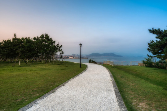 青島海島公園碎石子小路