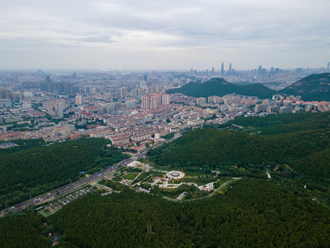 航拍濟(jì)南城市風(fēng)光