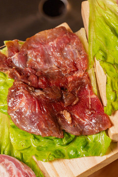 烤牛排肉