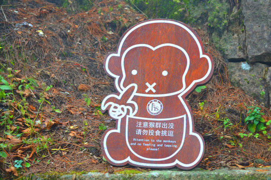 注意猴群出沒