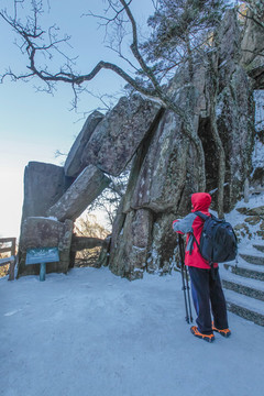 黃山奇石石棚