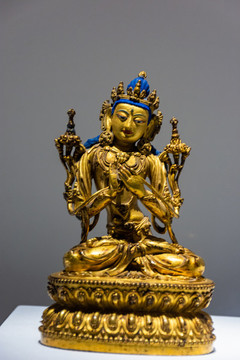 鍍金銅質(zhì)金剛持佛