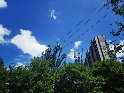 藍(lán)天攝影圖