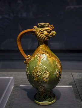中國(guó)陜西歷史博物館三彩鳳首壺
