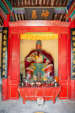 爨底下村關(guān)帝廟關(guān)羽塑像