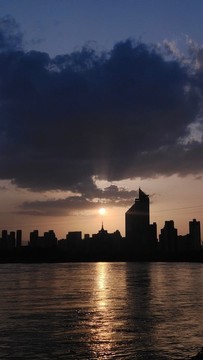 蘭州安寧區(qū)黃河夕陽(yáng)