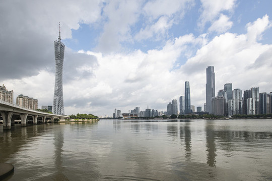 廣州珠江新城天際線廣州塔風(fēng)景
