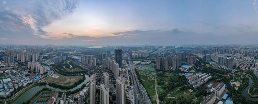 合肥四里河立交橋航拍全景