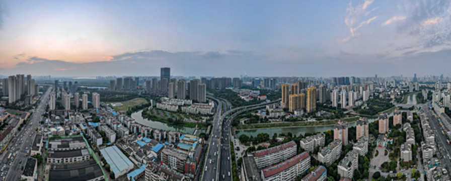 合肥四里河立交橋航拍全景