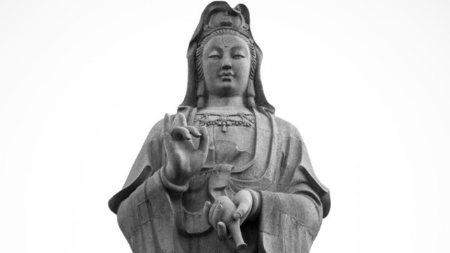 觀音石雕
