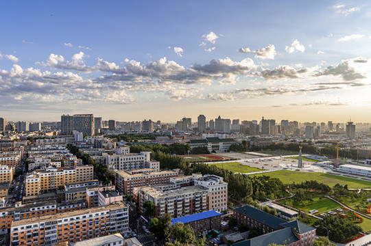 中國長春城區(qū)晨景