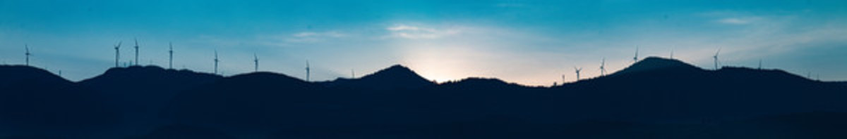 風(fēng)力發(fā)電日出風(fēng)景