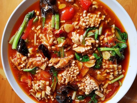腰花豆腐