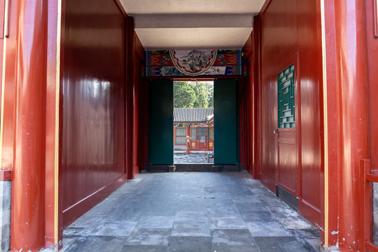 北京頤和園德和園木門