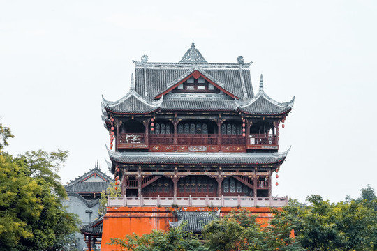 成都洛帶古鎮(zhèn)五鳳樓