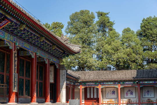 北京頤和園頤樂殿建筑