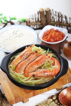 蘿卜絲蝦湯米飯?zhí)撞? style=