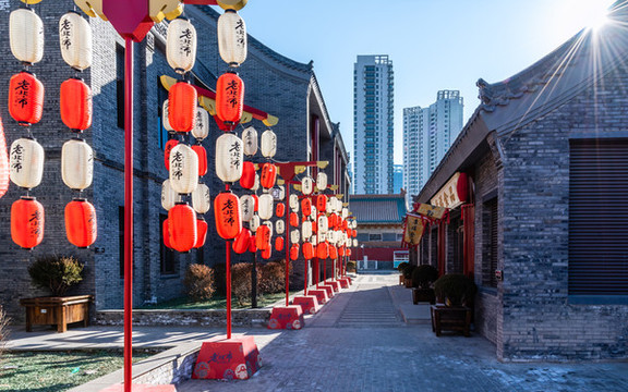 中國遼寧沈陽的北市場的廟會