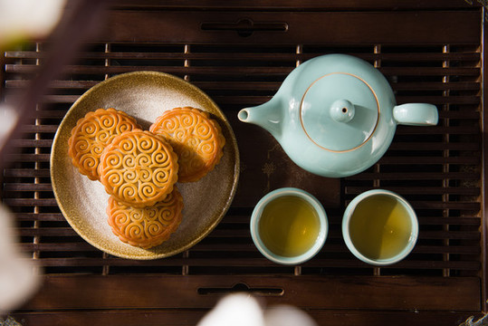 中秋節(jié)飲茶吃月餅