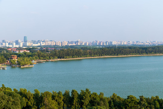 北京頤和園昆明湖風光