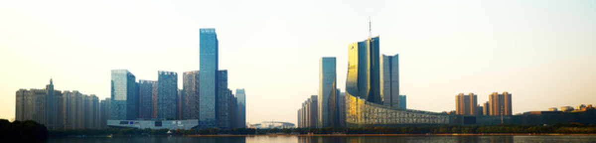 合肥天鵝湖全景
