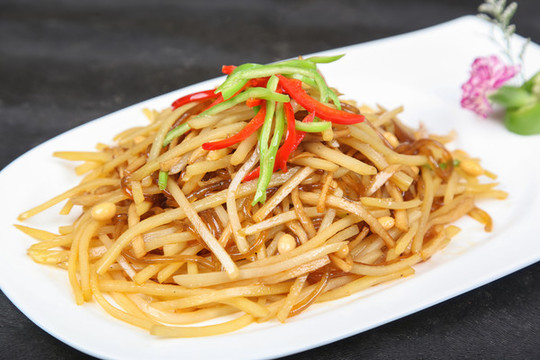杏鮑菇炒土豆絲