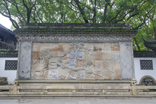 醉白池影壁