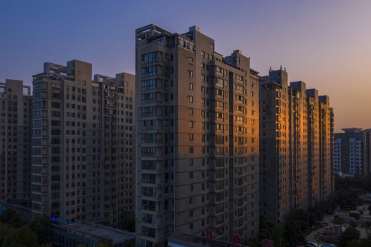 住宅小區(qū)霞光