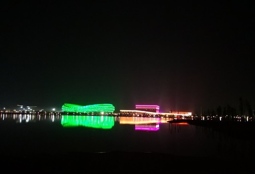 體育館夜景