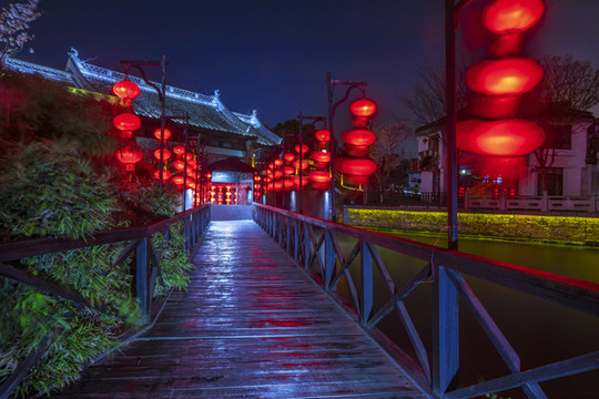 西塘民宅夜景